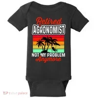 Retired AGRONOMIST Funny Baby Bodysuit thumb 0