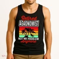 Retired AGRONOMIST Funny Tank Top thumb 3