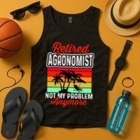 Retired AGRONOMIST Funny Tank Top thumb 4