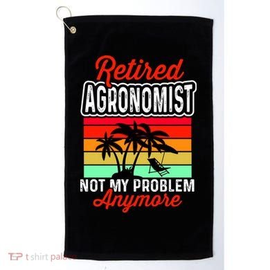 Retired AGRONOMIST Funny Golf Towel