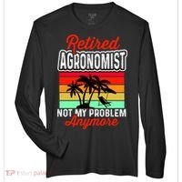 Retired AGRONOMIST Funny Zone Performance Long-Sleeve T-Shirt thumb 0