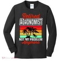 Retired AGRONOMIST Funny Kids Long Sleeve Shirt thumb 0