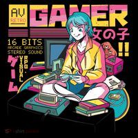 Retro Anime Gamer Girl Classic Coffee Mug thumb 5
