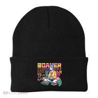 Retro Anime Gamer Girl Classic Beanie thumb 0