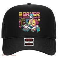 Retro Anime Gamer Girl Classic Hat thumb 0