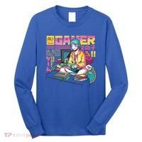 Retro Anime Gamer Girl Classic Long Sleeve Shirt thumb 0