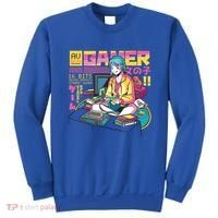 Retro Anime Gamer Girl Classic Sweatshirt thumb 0