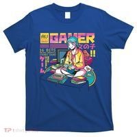 Retro Anime Gamer Girl Classic T-Shirt thumb 0