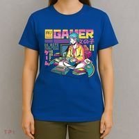 Retro Anime Gamer Girl Classic T-Shirt thumb 4