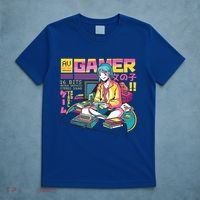Retro Anime Gamer Girl Classic T-Shirt thumb 5