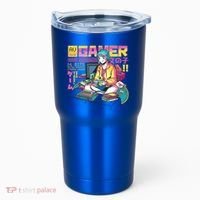 Retro Anime Gamer Girl Classic Tumbler thumb 0