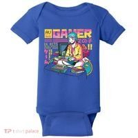 Retro Anime Gamer Girl Classic Baby Bodysuit thumb 0