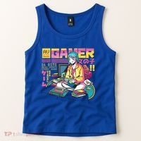 Retro Anime Gamer Girl Classic Tank Top thumb 2
