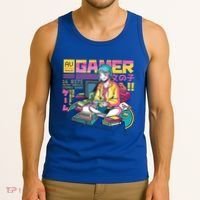 Retro Anime Gamer Girl Classic Tank Top thumb 3