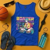 Retro Anime Gamer Girl Classic Tank Top thumb 4