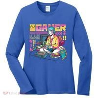 Retro Anime Gamer Girl Classic Women's Long Sleeve Shirt thumb 0
