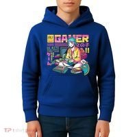 Retro Anime Gamer Girl Classic Kids Hoodie thumb 4