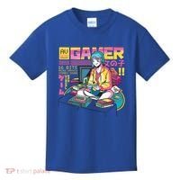 Retro Anime Gamer Girl Classic Kids T-Shirt thumb 0