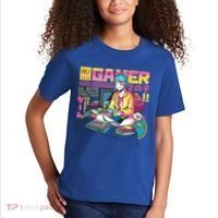 Retro Anime Gamer Girl Classic Kids T-Shirt thumb 2
