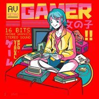 Retro Anime Gamer Girl Classic Santa Hat thumb 1