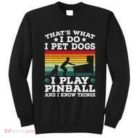 Retro Arcade Game Machine Gamer Pet Dogs Play Pinball Sweatshirt thumb 0