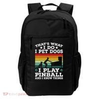 Retro Arcade Game Machine Gamer Pet Dogs Play Pinball Backpack thumb 0
