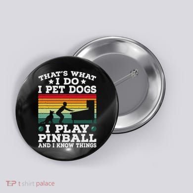 Retro Arcade Game Machine Gamer Pet Dogs Play Pinball Button