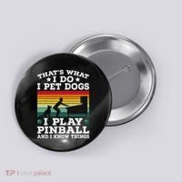 Retro Arcade Game Machine Gamer Pet Dogs Play Pinball Button thumb 0