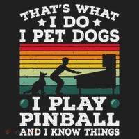 Retro Arcade Game Machine Gamer Pet Dogs Play Pinball Beanie thumb 2