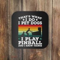 Retro Arcade Game Machine Gamer Pet Dogs Play Pinball Coaster thumb 0