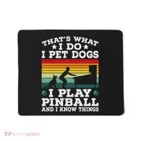 Retro Arcade Game Machine Gamer Pet Dogs Play Pinball Mousepad thumb 0