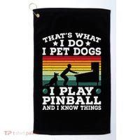 Retro Arcade Game Machine Gamer Pet Dogs Play Pinball Golf Towel thumb 0