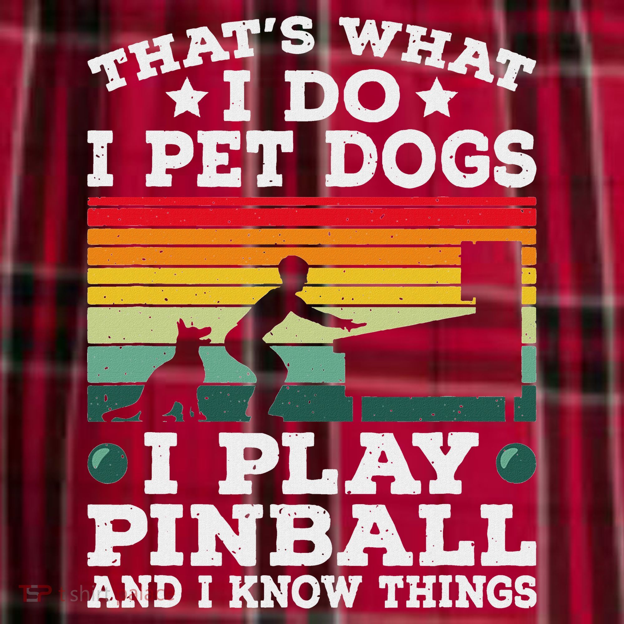 Retro Arcade Game Machine Gamer Pet Dogs Play Pinball Women's Flannel Plaid Pajama Pants