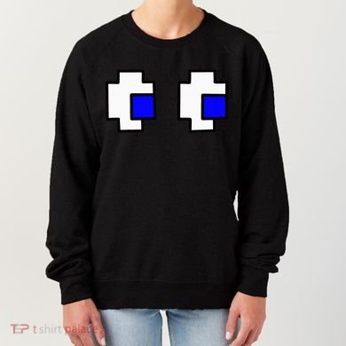 Retro Arcade Game Ghost Eyes Halloween Group Costume Women's Sweatshirt