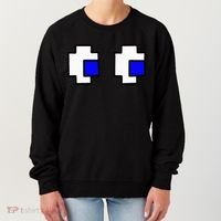 Retro Arcade Game Ghost Eyes Halloween Group Costume Women's Sweatshirt thumb 0