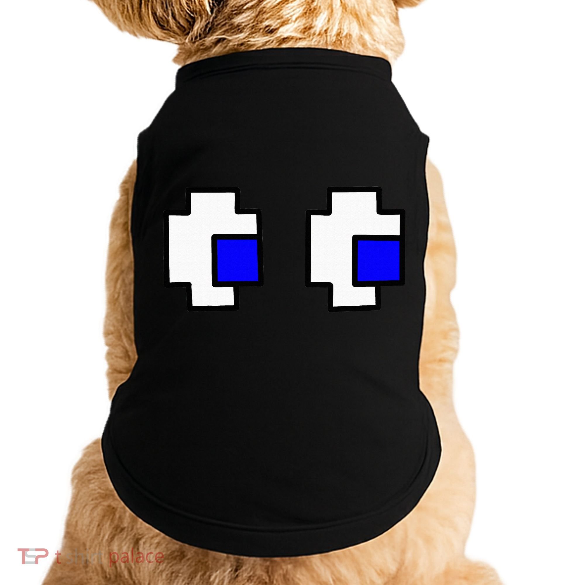 Retro Arcade Game Ghost Eyes Halloween Group Costume Doggie Tank