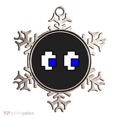Retro Arcade Game Ghost Eyes Halloween Group Costume Ornament