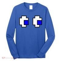 Retro Arcade Game Ghost Eyes Halloween Group Costume Long Sleeve Shirt thumb 0