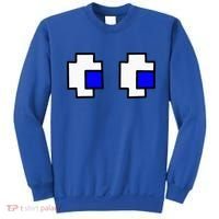 Retro Arcade Game Ghost Eyes Halloween Group Costume Sweatshirt thumb 0