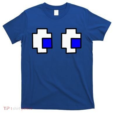 Retro Arcade Game Ghost Eyes Halloween Group Costume T-Shirt