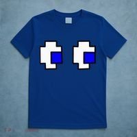 Retro Arcade Game Ghost Eyes Halloween Group Costume T-Shirt thumb 5