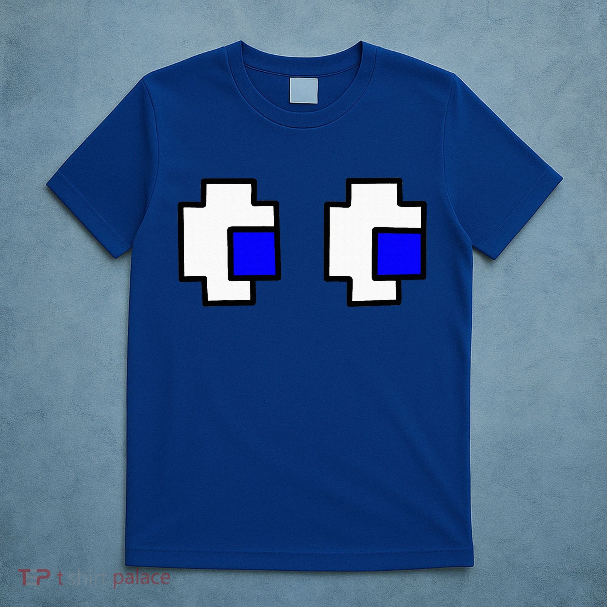 Retro Arcade Game Ghost Eyes Halloween Group Costume T-Shirt