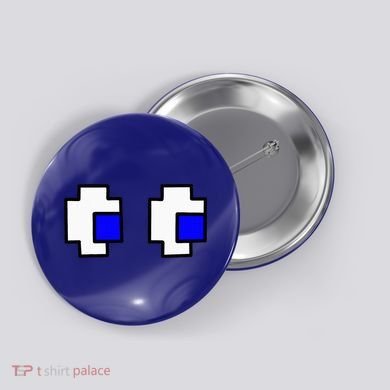 Retro Arcade Game Ghost Eyes Halloween Group Costume Button
