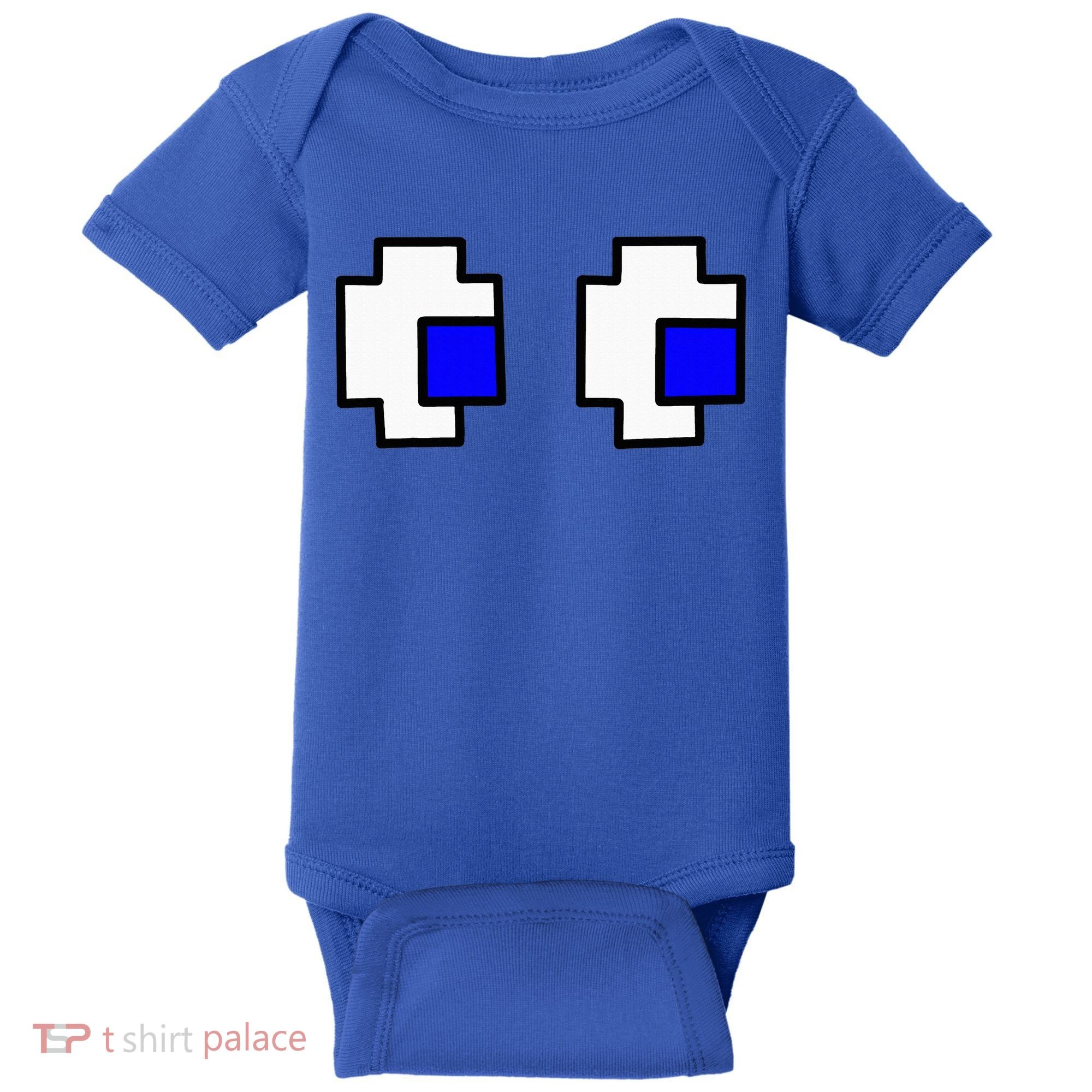 Retro Arcade Game Ghost Eyes Halloween Group Costume Baby Bodysuit