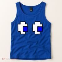 Retro Arcade Game Ghost Eyes Halloween Group Costume Tank Top thumb 2