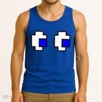 Retro Arcade Game Ghost Eyes Halloween Group Costume Tank Top thumb 3