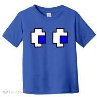 Retro Arcade Game Ghost Eyes Halloween Group Costume Toddler T-Shirt thumb 0