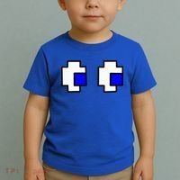 Retro Arcade Game Ghost Eyes Halloween Group Costume Toddler T-Shirt thumb 2