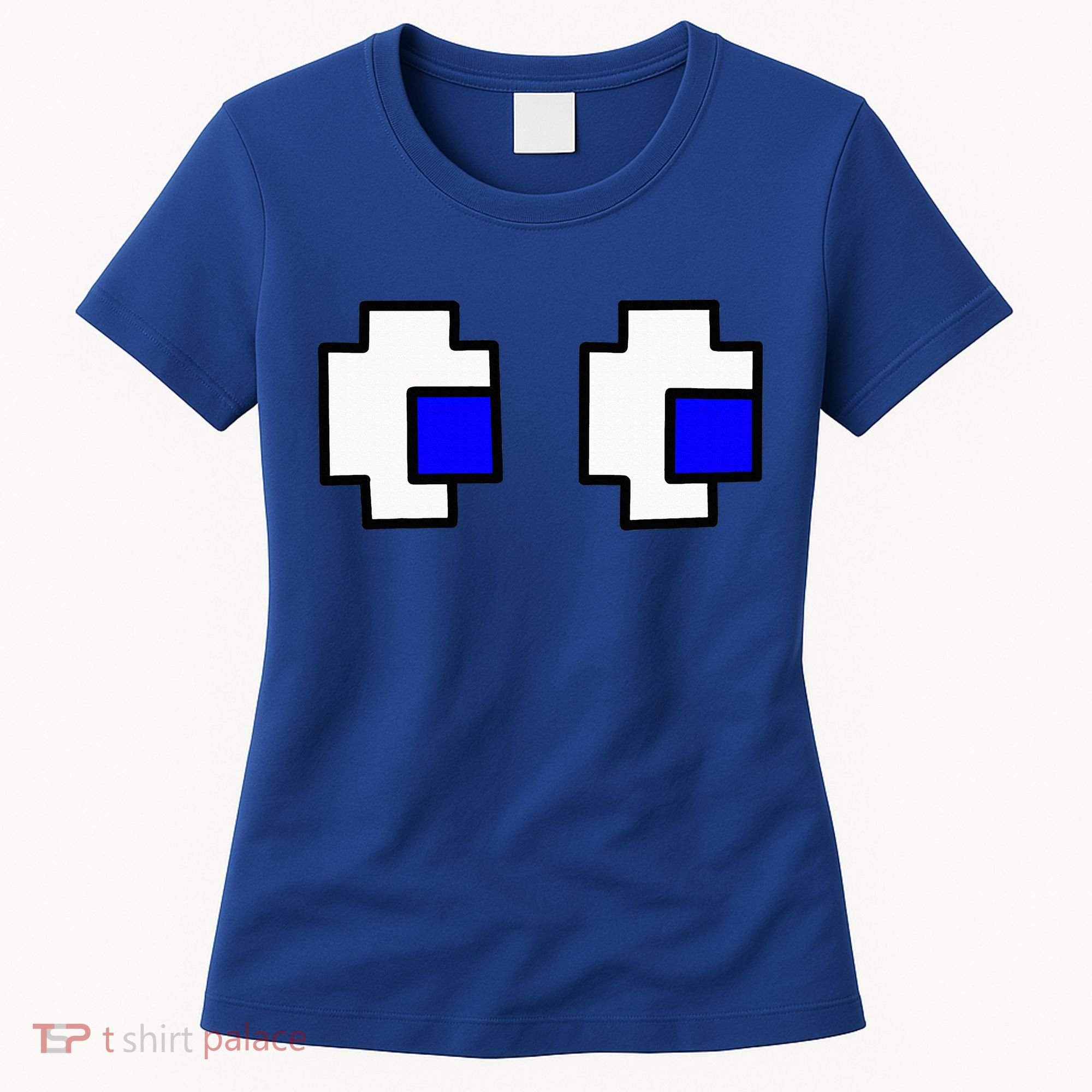 Retro Arcade Game Ghost Eyes Halloween Group Costume Women's T-Shirt