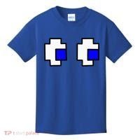 Retro Arcade Game Ghost Eyes Halloween Group Costume Kids T-Shirt thumb 0
